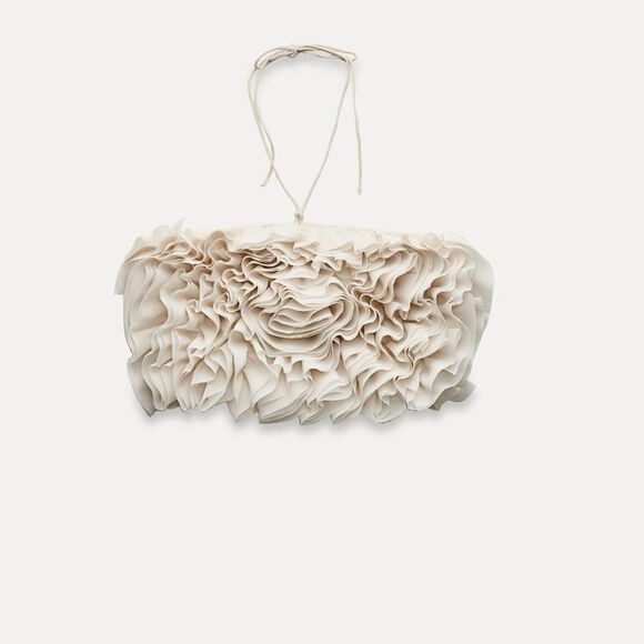 Zara floral bandeau top - Picture 10 of 11